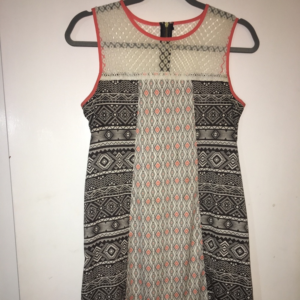Printed target dress